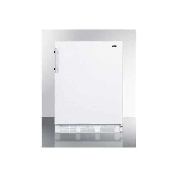 Summit Appliance Div. Summit-ADA Compliant Built-In Undercounter Refrigerator-Freezer, 5.1 Cu. Ft., 24" Wide CT661WBIADA - main